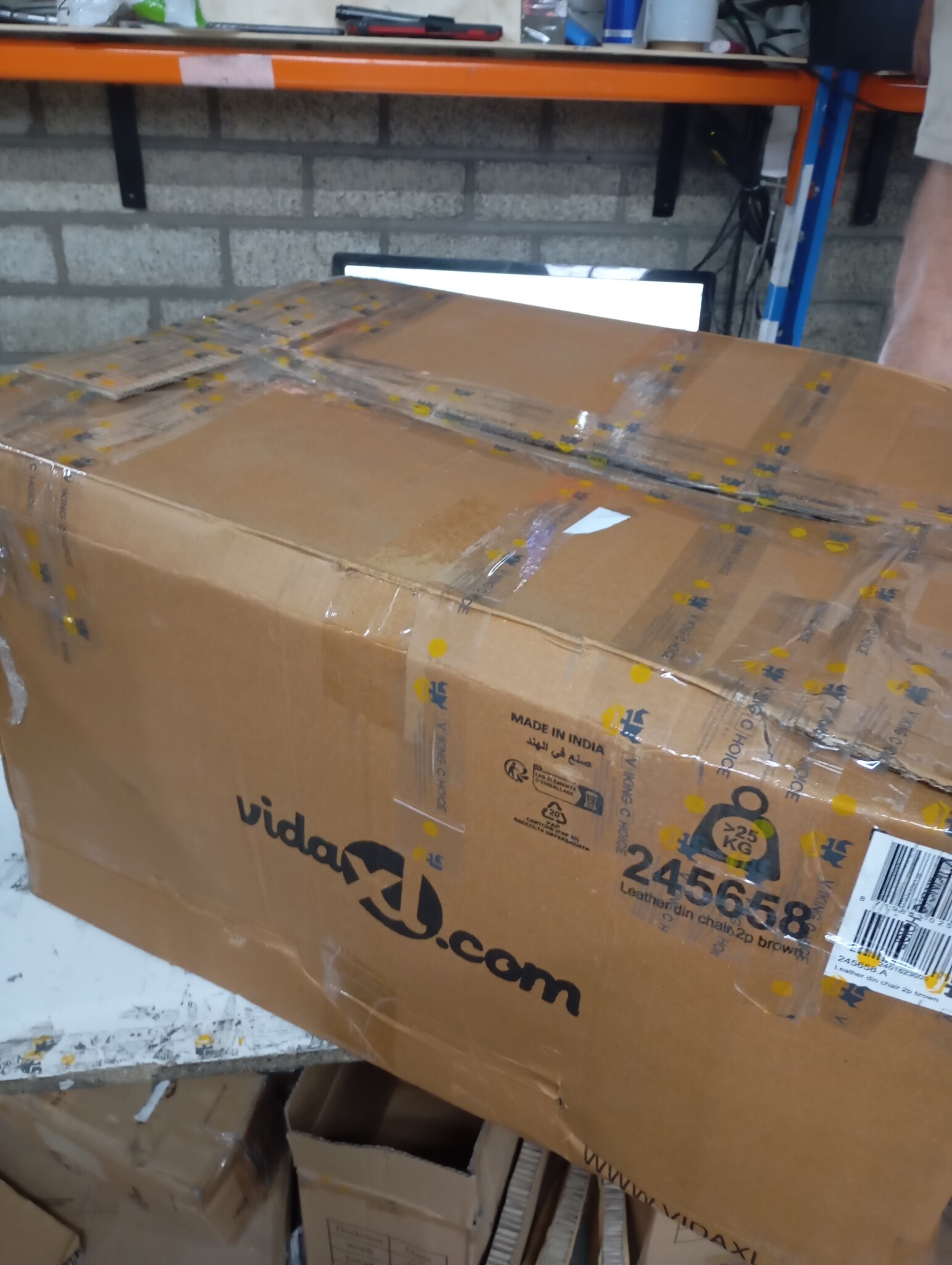 VidaXL Leren Eetkamerstoelen (2 stuks) - Bruin - 60% Korting!