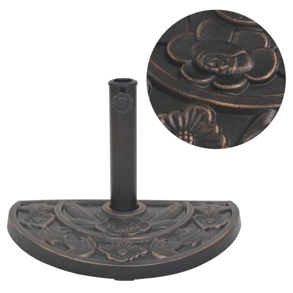 Halve Parasolvoet Brons - 9kg - 60% Korting! Zonder Handleiding