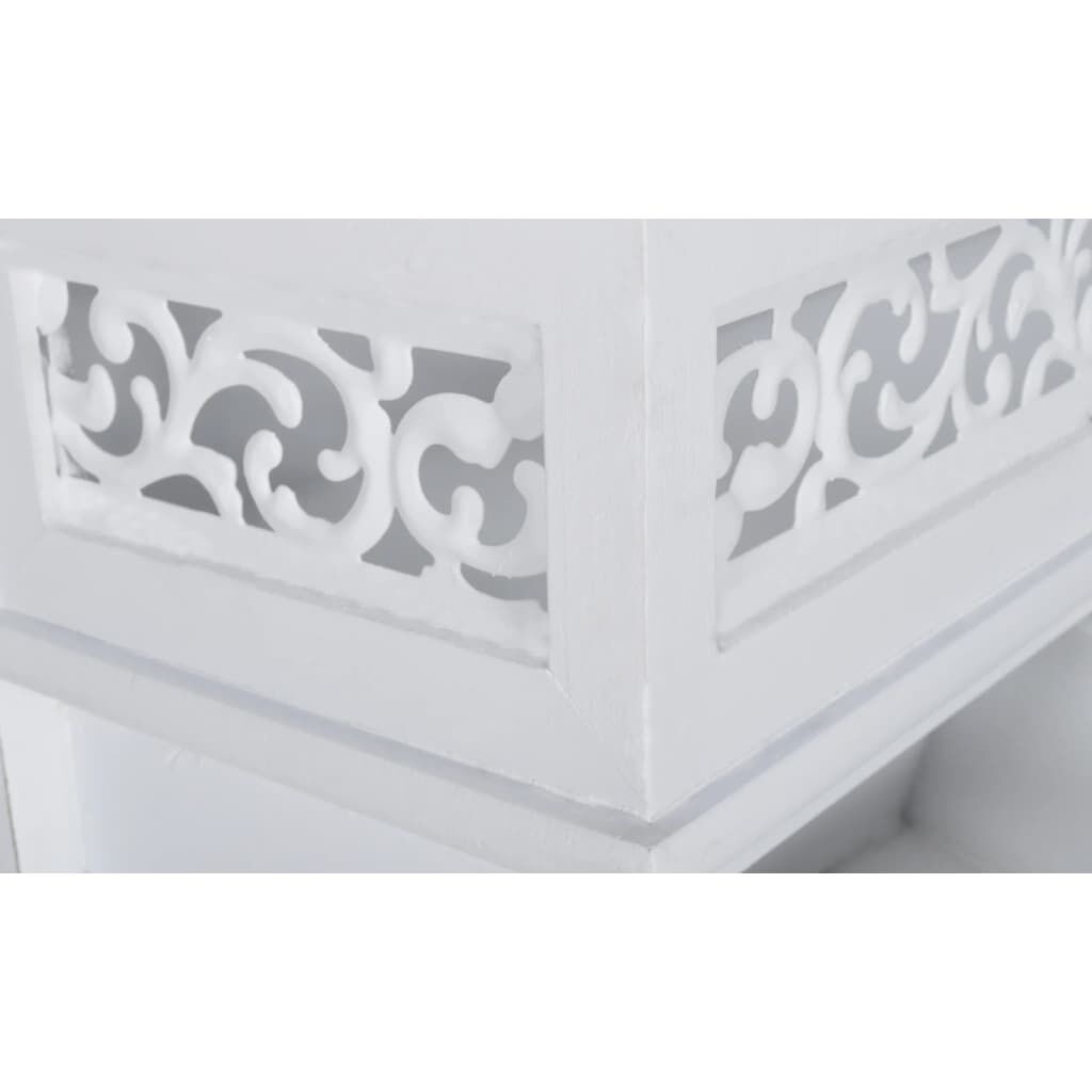Wandschap met Lades & Kapstok - Wit - 35% Korting!