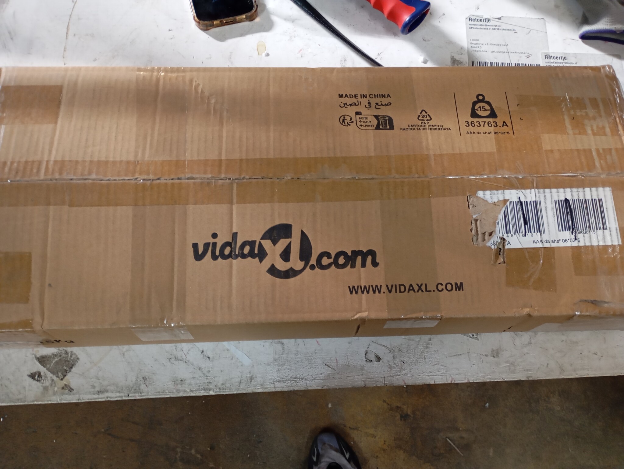 vidaXL Wandschap Eiken 60cm Donkerbruin - 60% Korting!