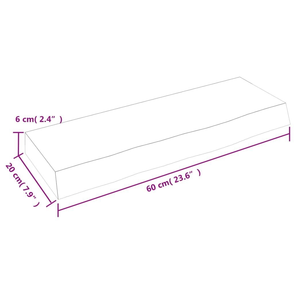 vidaXL Wandschap Eiken 60cm Donkerbruin - 60% Korting!