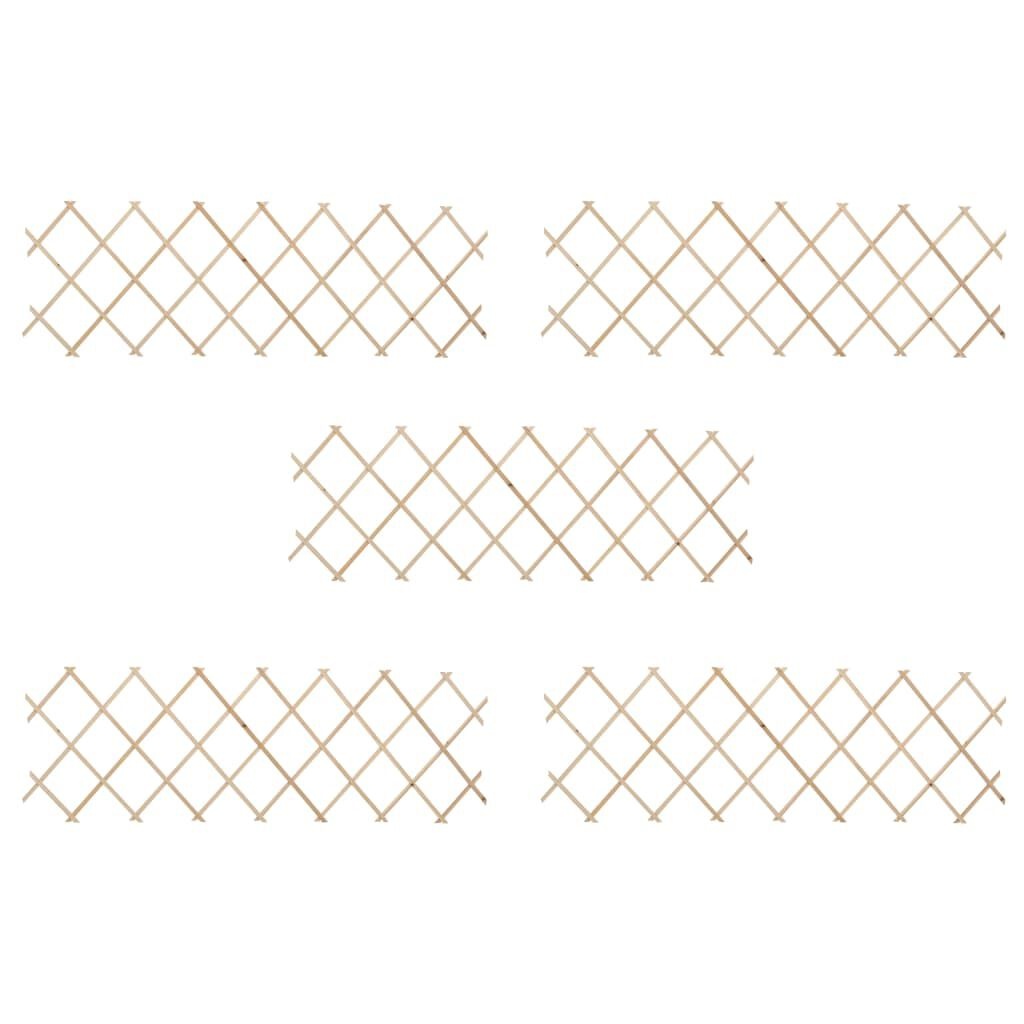 vidaXL Tuinlatwerken 5 st. 180x60cm Vurenhout - 35% Korting!