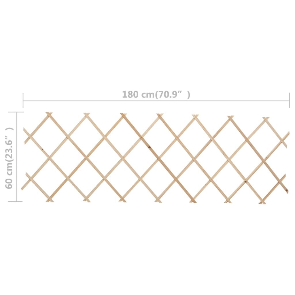vidaXL Tuinlatwerken 5 st. 180x60cm Vurenhout - 35% Korting!