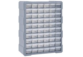 vidaXL Organizer 60 Lades - Grijs - 35% Korting!