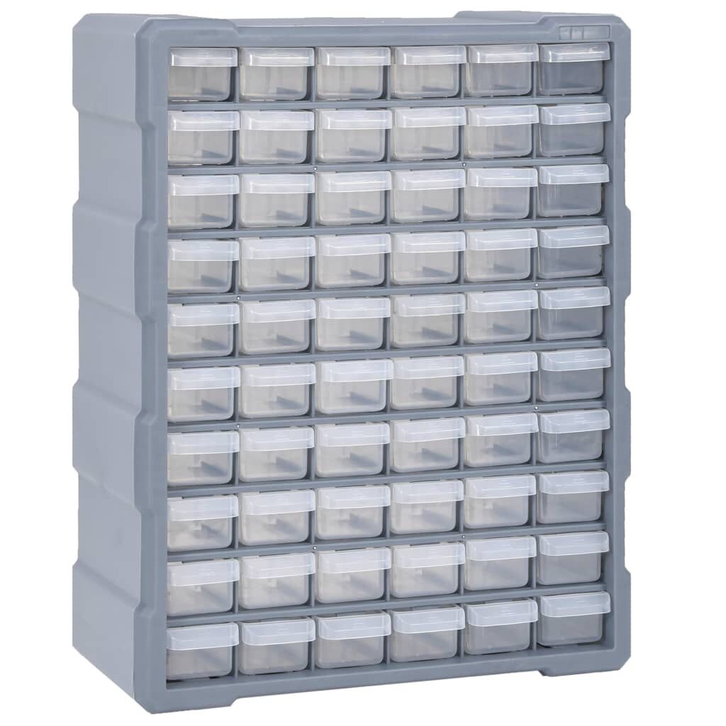 vidaXL Organizer 60 Lades - Grijs - 35% Korting!