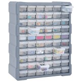 vidaXL Organizer 60 Lades - Grijs - 35% Korting!