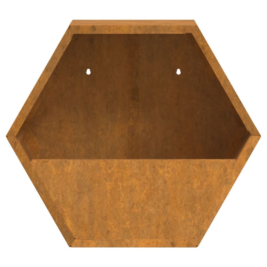 Wandplantenbak Cortenstaal (2x) - Roestlook - 35% Korting!