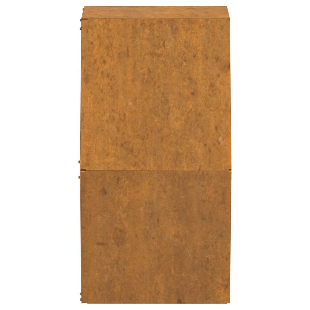 Wandplantenbak Cortenstaal (2x) - Roestlook - 35% Korting!