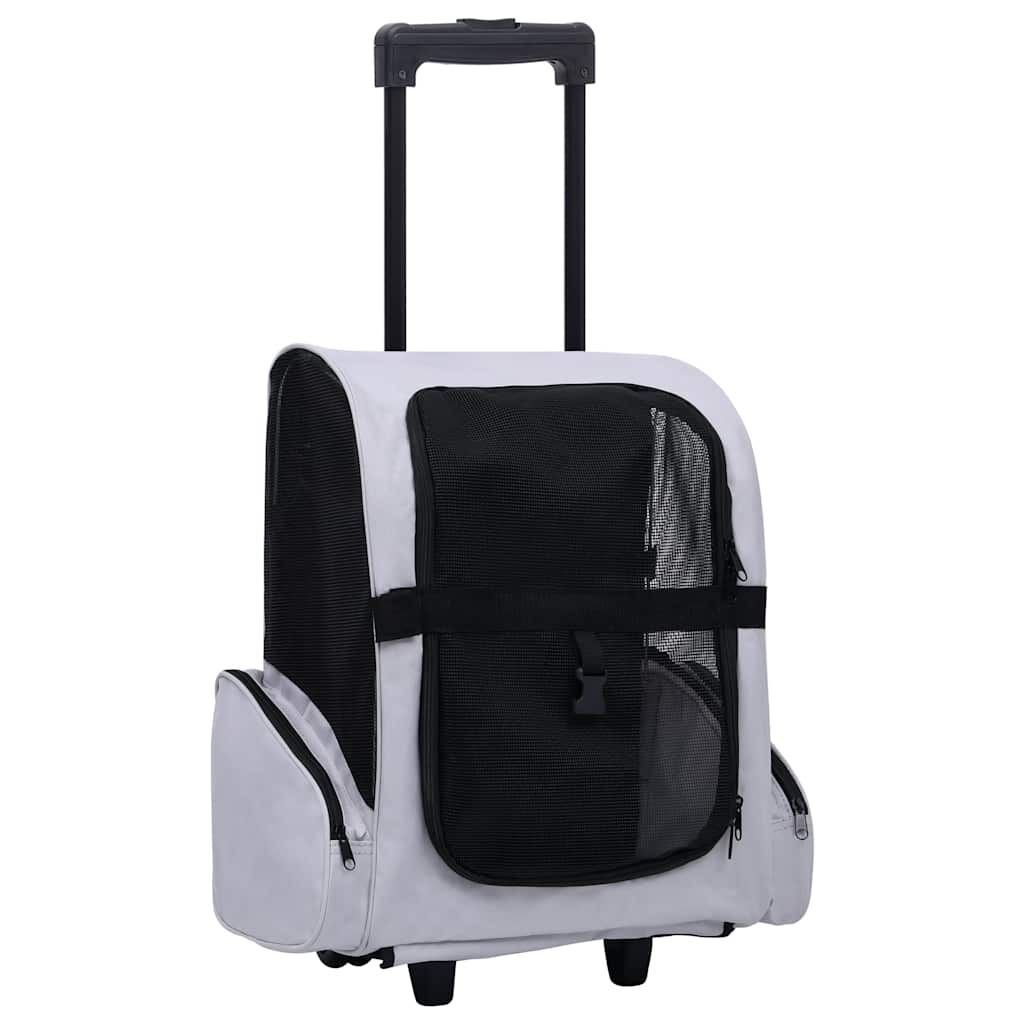 VidaXL Huisdier Trolley Grijs - Inklapbaar - 35% Korting!
