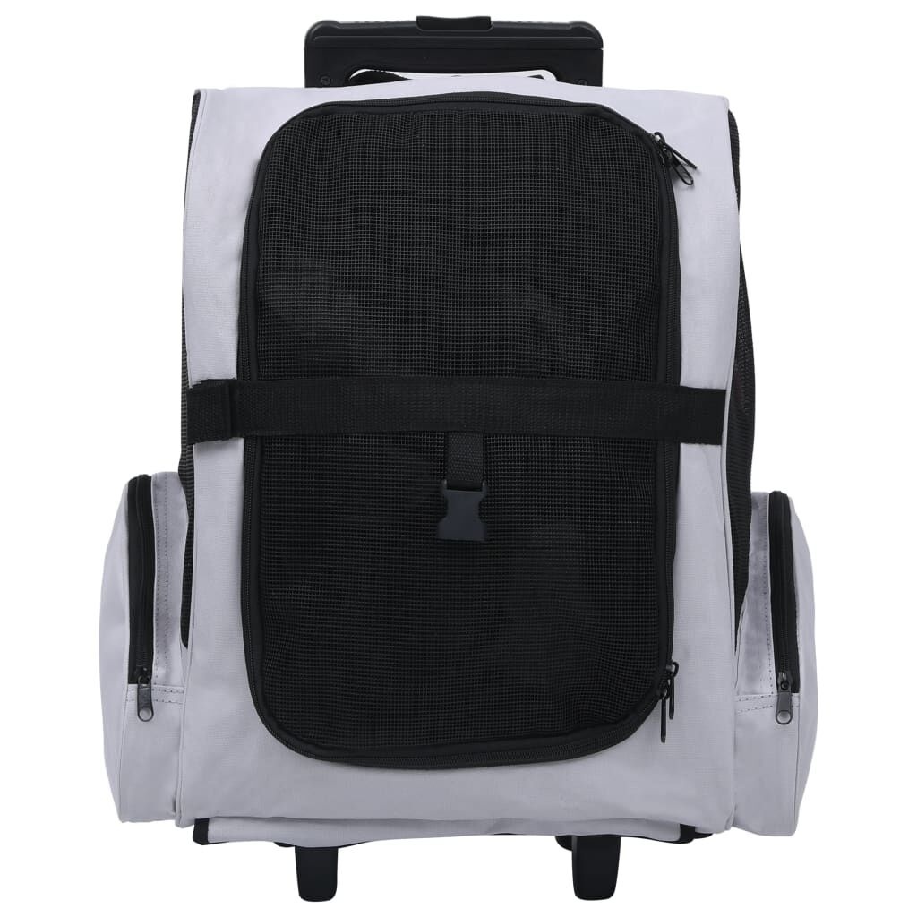VidaXL Huisdier Trolley Grijs - Inklapbaar - 35% Korting!