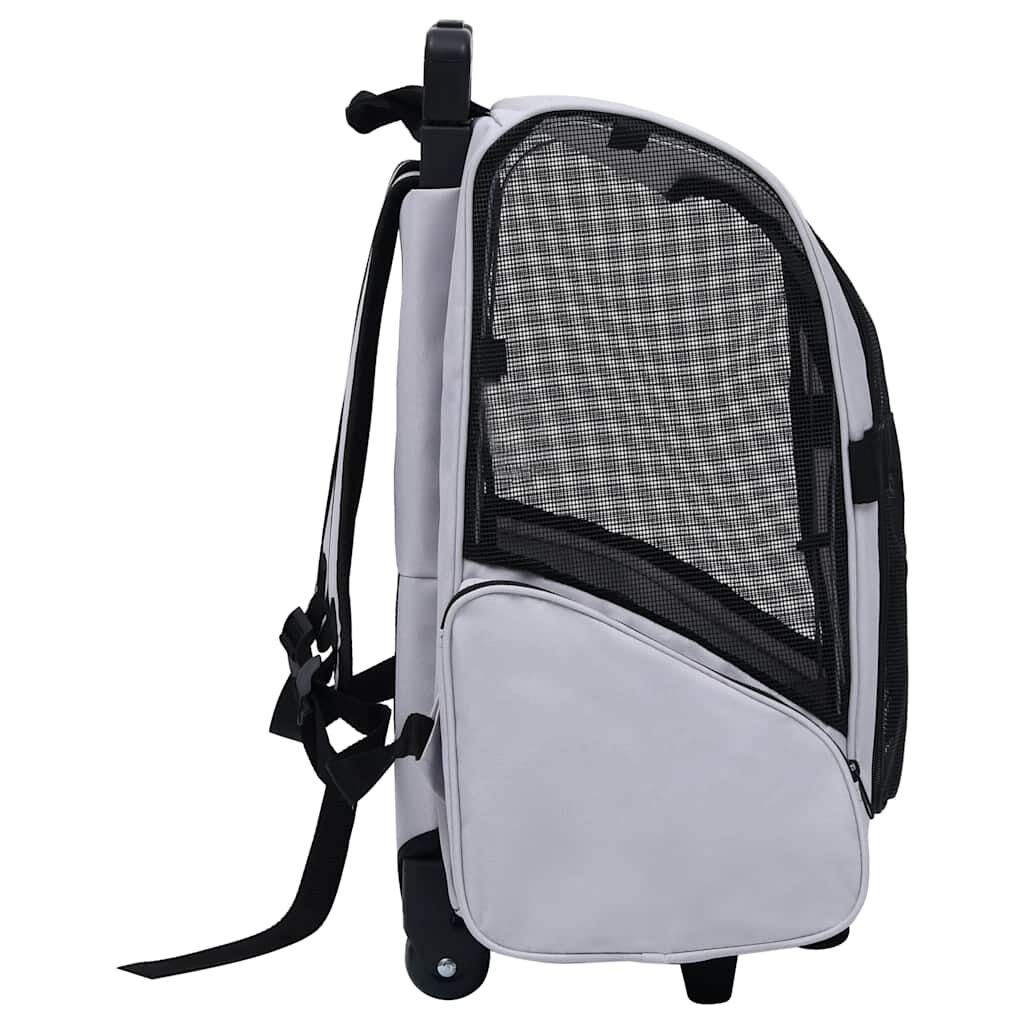 VidaXL Huisdier Trolley Grijs - Inklapbaar - 35% Korting!