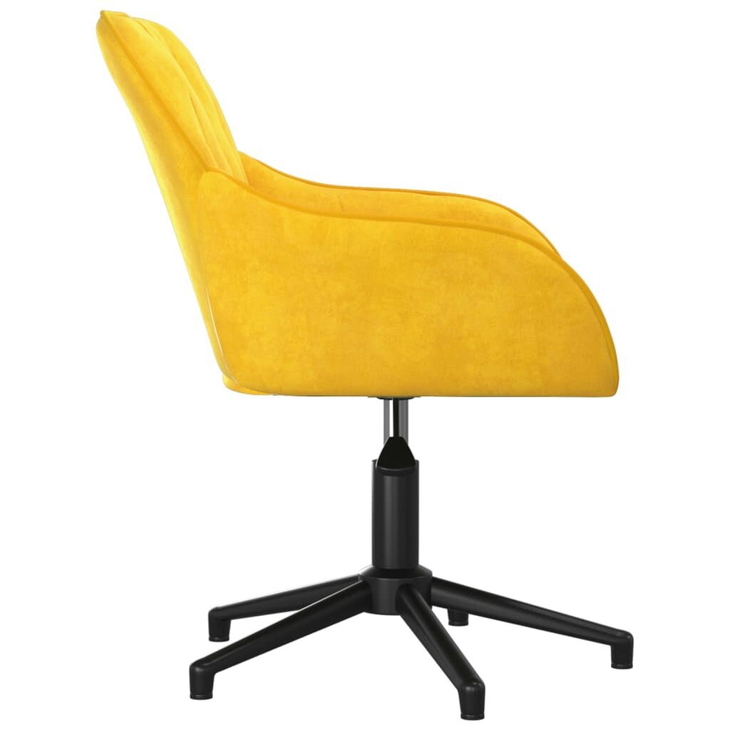 vidaXL Draaibare Kantoorstoel Geel - 50% Korting!