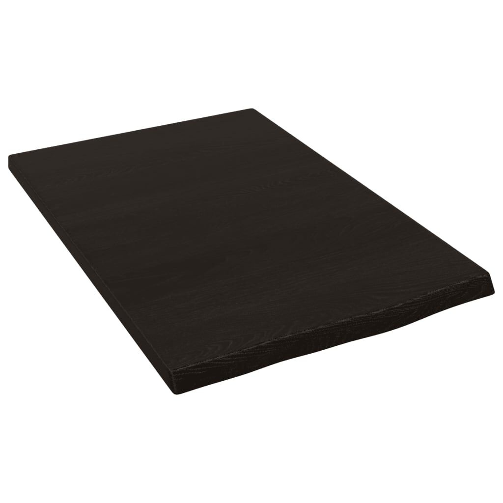 Wandschap Massief Eiken Donkerbruin 40x60cm - 65% Korting!