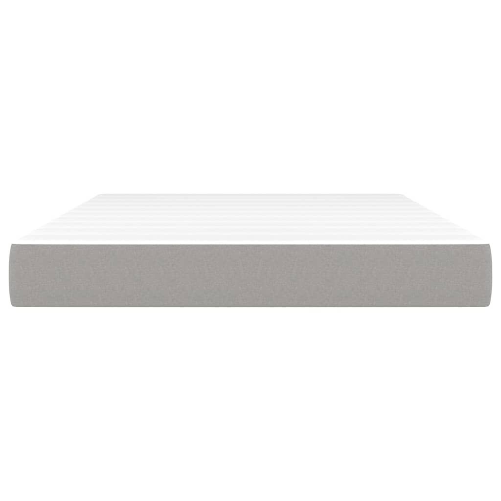Pocketveringmatras 140x190 cm - Lichtgrijs - 42% Korting!