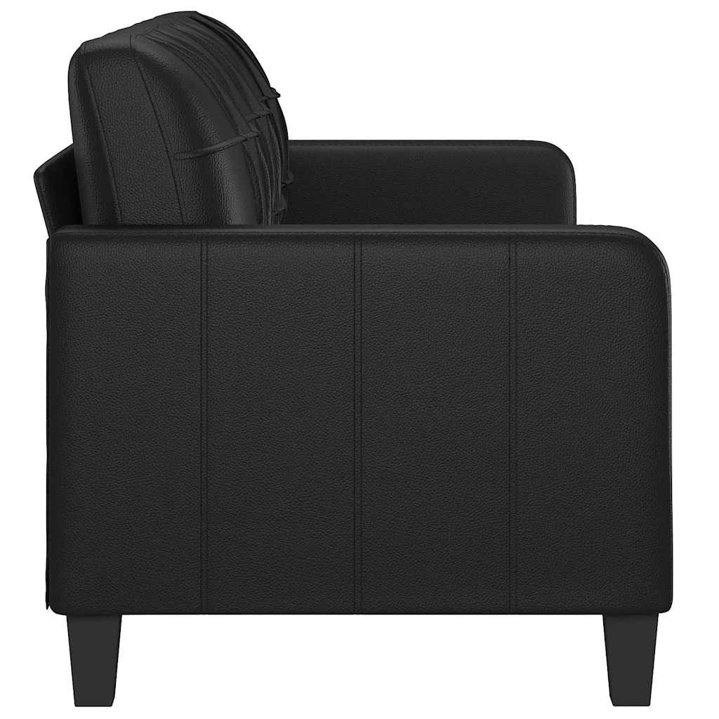 Outlet: VidaXL 3-zitsbank Zwart Kunstleer - 55% Korting!