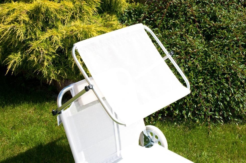 Ligbed Beige met Luifel & Wielen - Inklapbaar - 45% Korting!