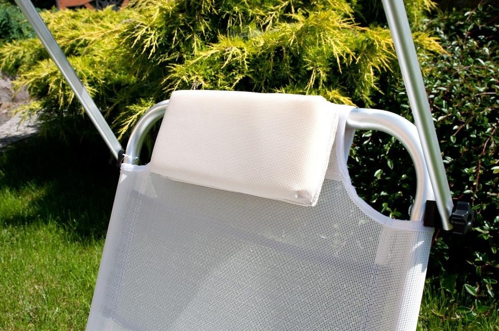 Ligbed Beige met Luifel & Wielen - Inklapbaar - 45% Korting!