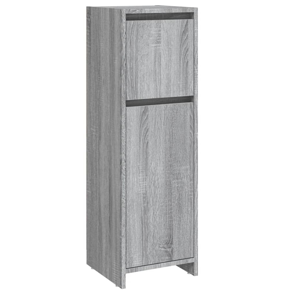 vidaXL Badkamerkast Grijs Eiken 30x95cm - 35% Korting!