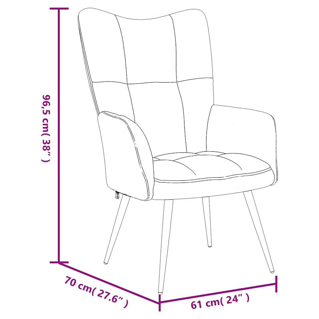 vidaXL Relaxstoel Zwart Fluweel - 35% Korting!