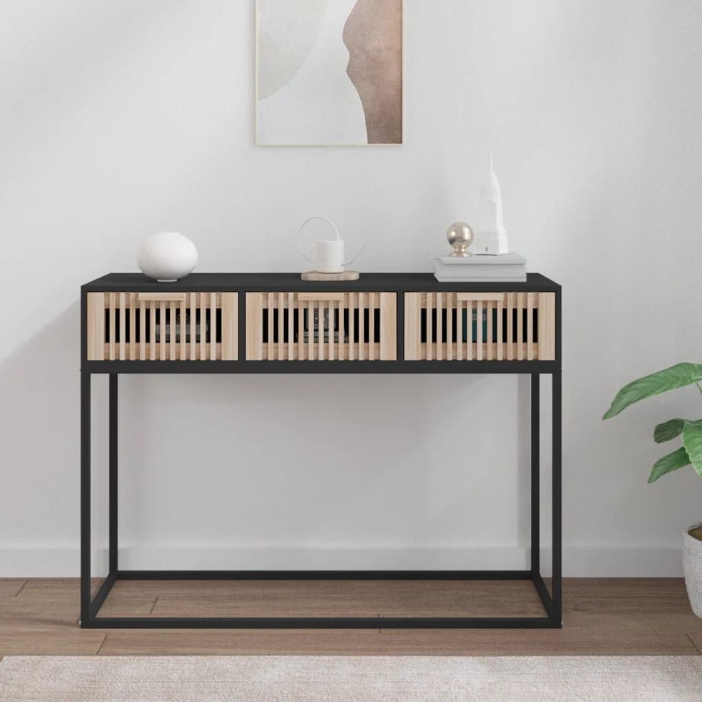 Wandtafel Zwart 105cm - vidaXL - 47% Korting!
