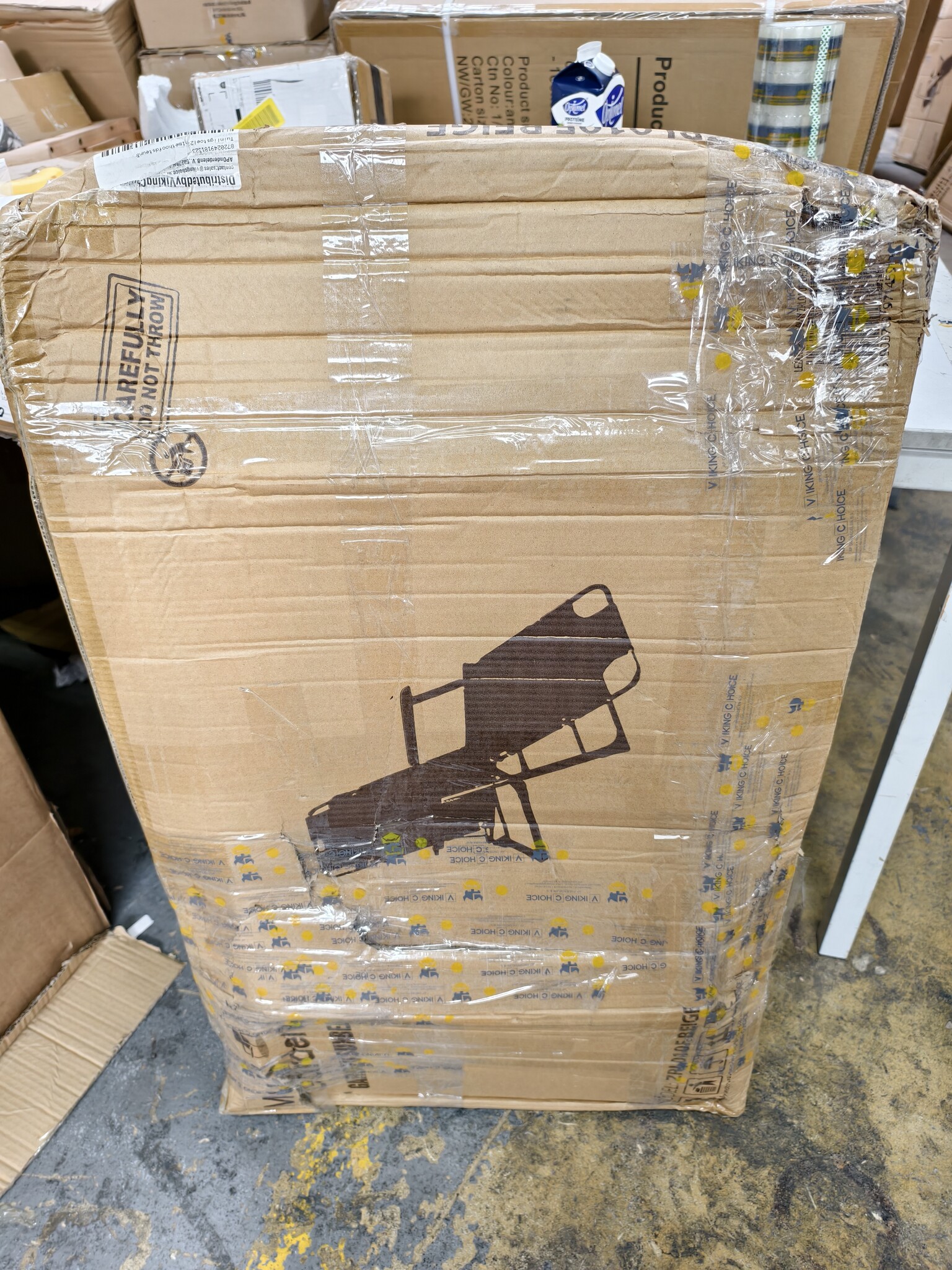 Tuinstoel Ligstoel 2-in-1 Beige - 55% Korting!