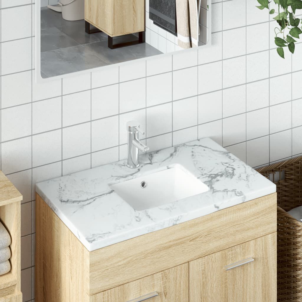 Wastafel Keramiek Wit 36x31,5cm - 55% Korting! (Lichte schade)