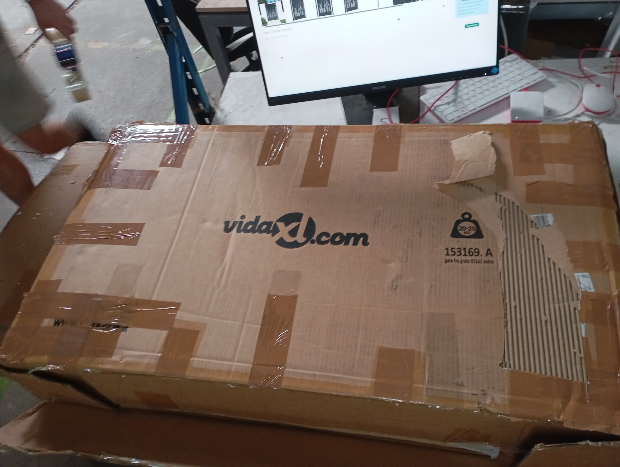 VidaXL Poort Antraciet - Grasdesign - 55% Korting! (Beschadigd)