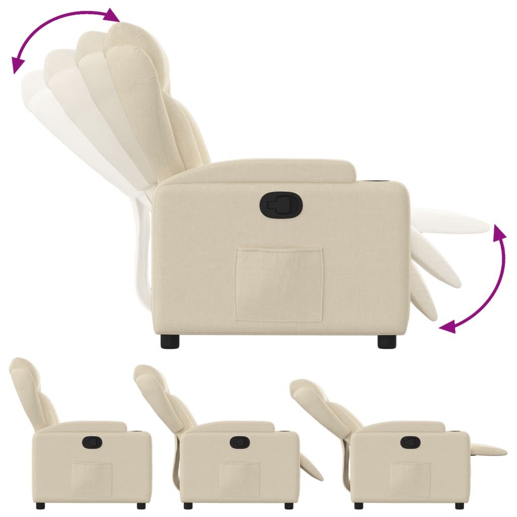 VidaXL Verstelbare Fauteuil Crème - 47% Korting!