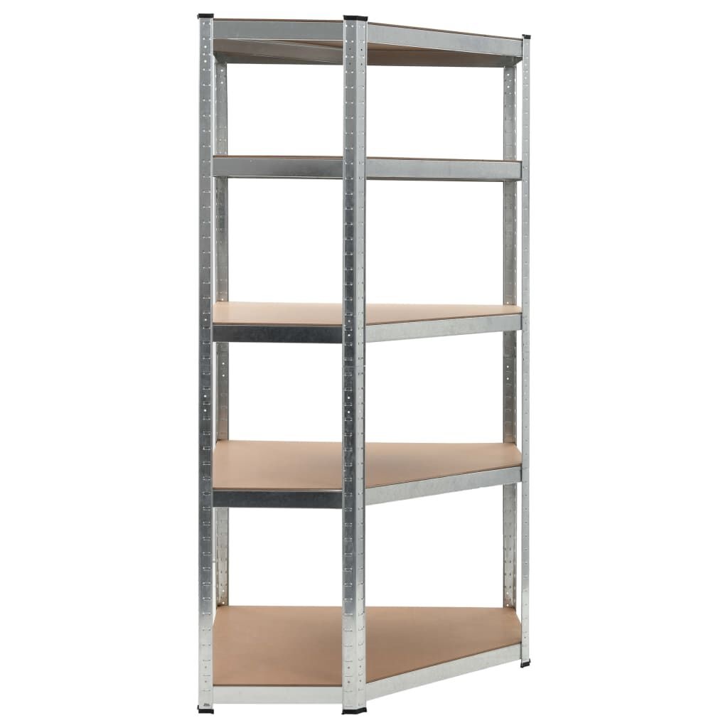 Hoekrek Zilver 5-laags vidaXL - NU 42% Korting!
