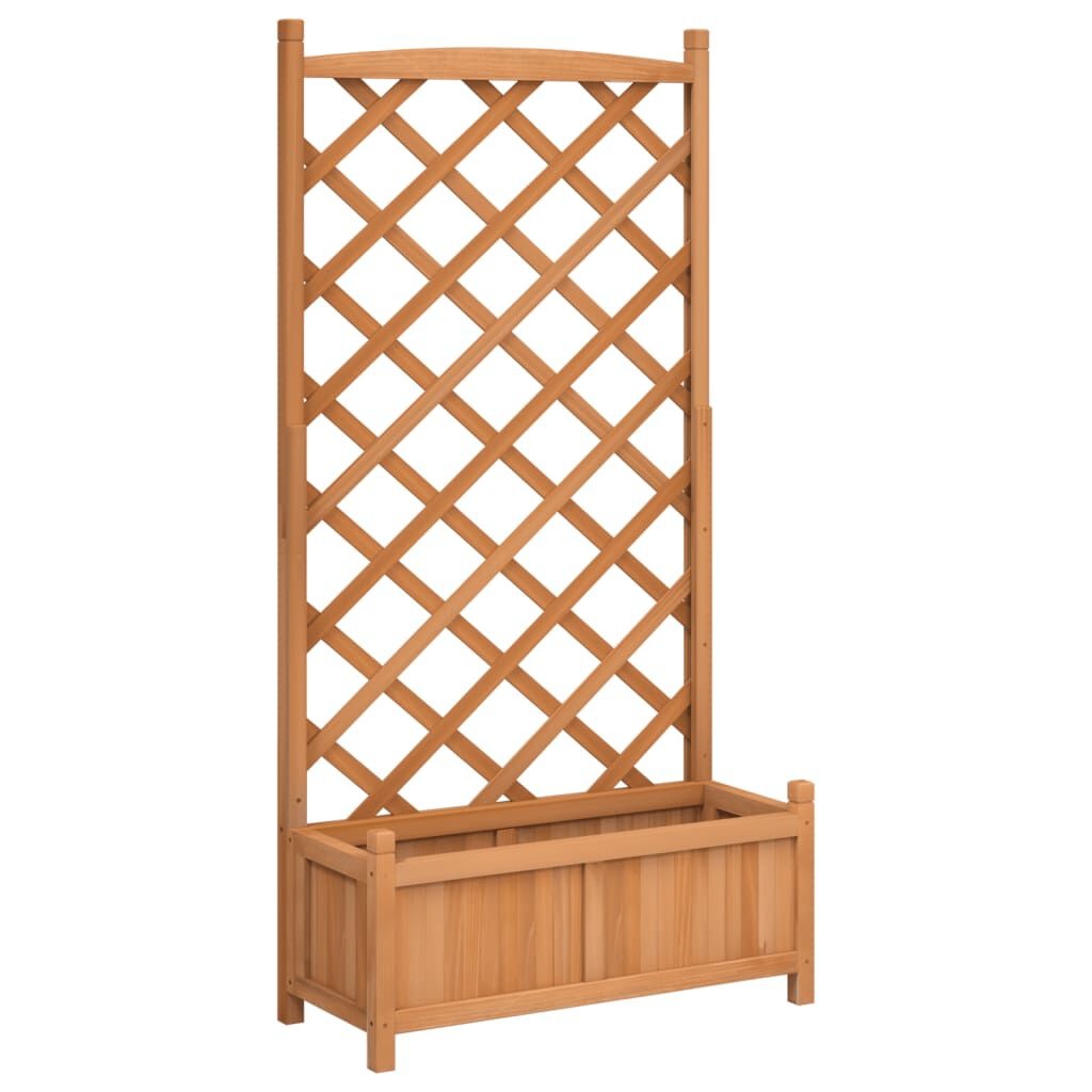 VidaXL Plantenbak met Latwerk Vurenhout Bruin -41% Korting!