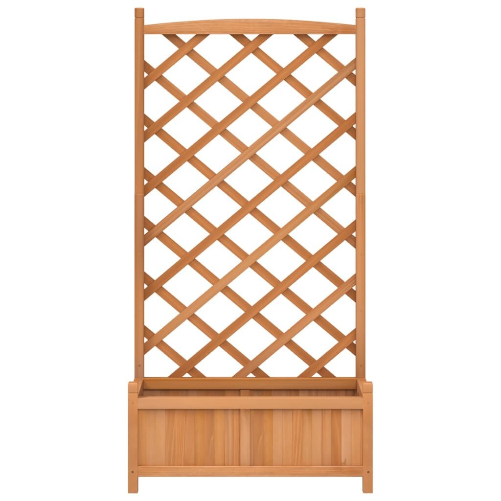 VidaXL Plantenbak met Latwerk Vurenhout Bruin -41% Korting!