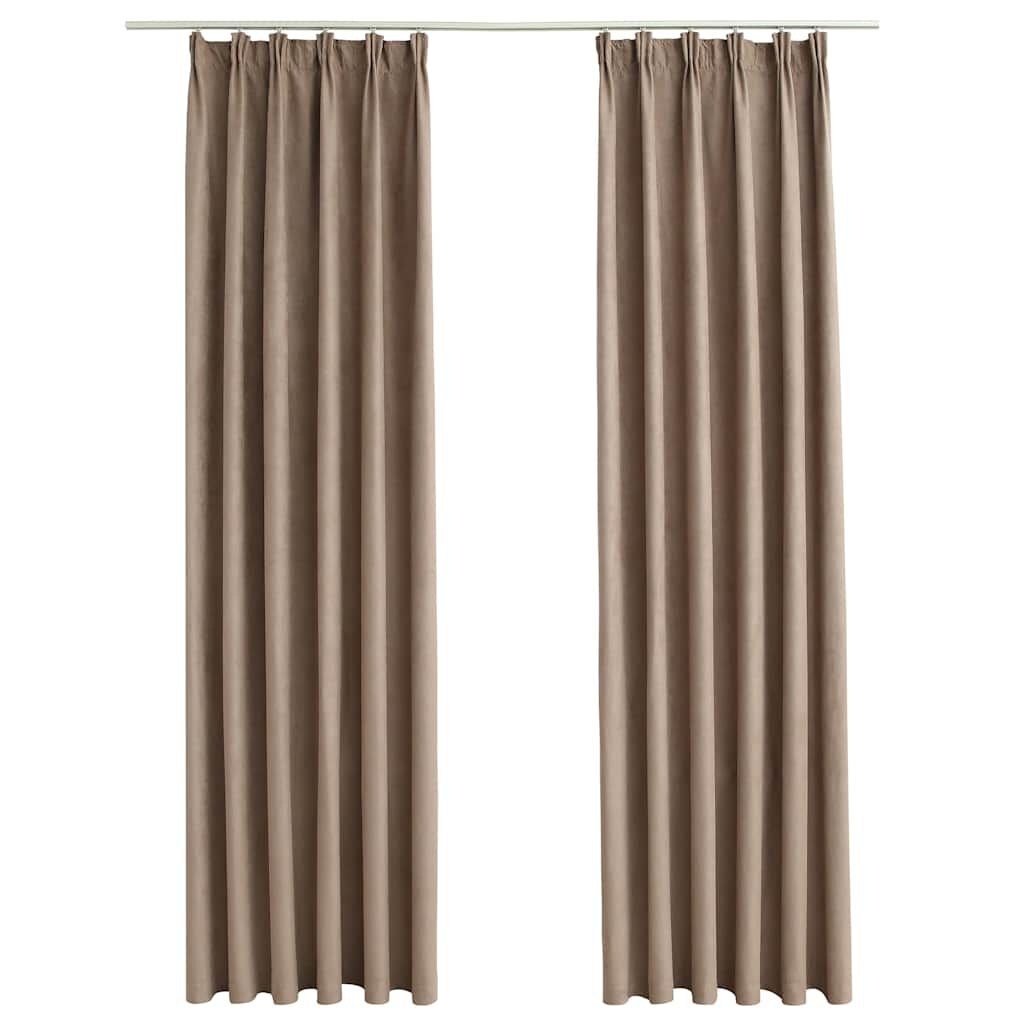 vidaXL Verduisterende Gordijnen Taupe 140x225cm - 47% Korting!