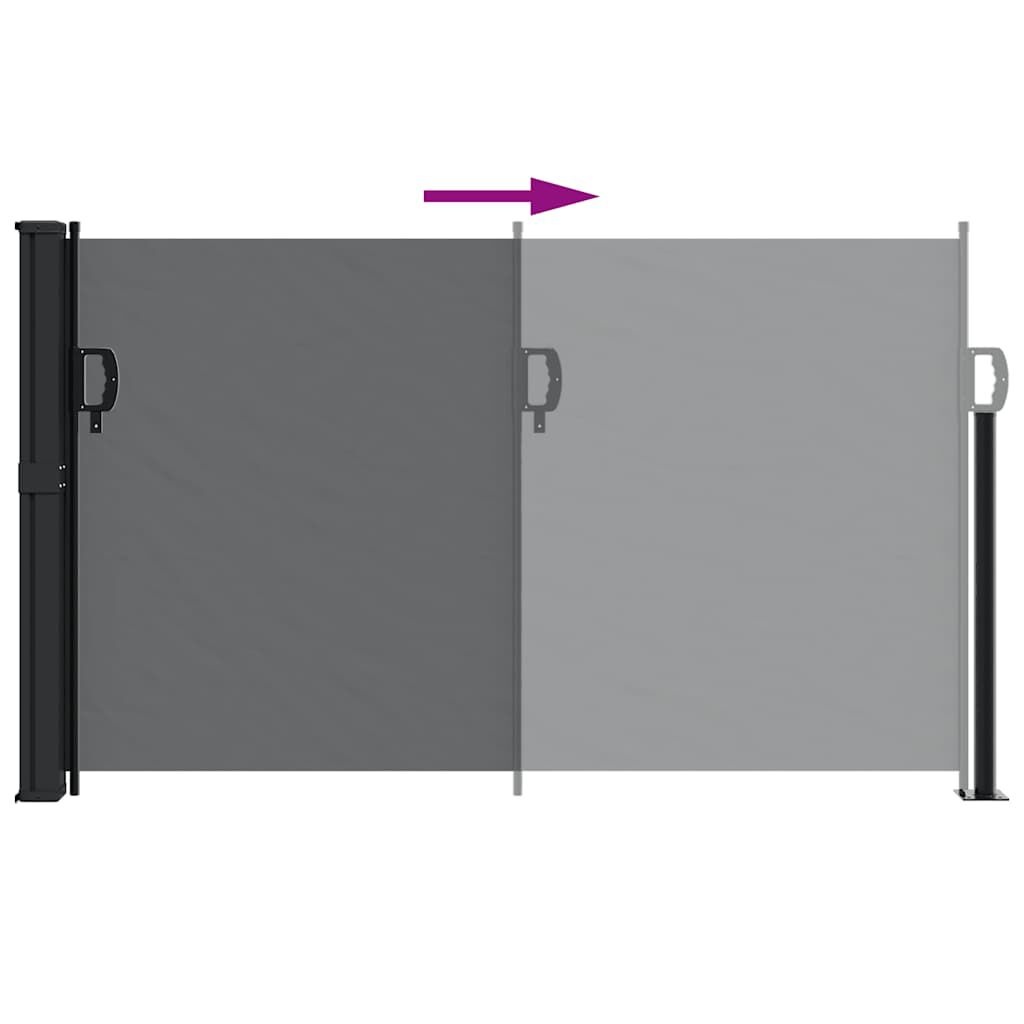 VidaXL Uittrekbaar Windscherm 120x500cm Zwart - 35% Korting!