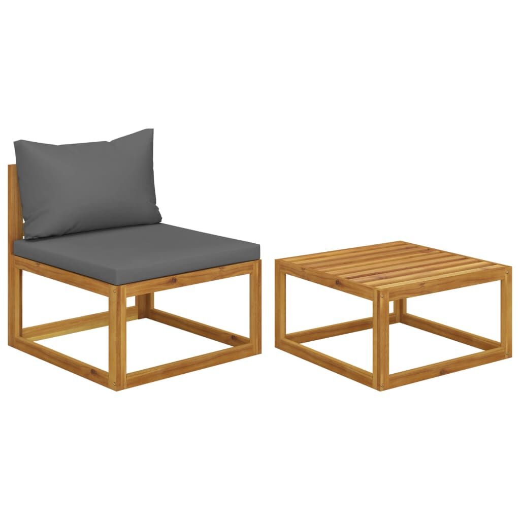 VidaXL Loungeset Acaciahout + Kussens - 42% Korting!