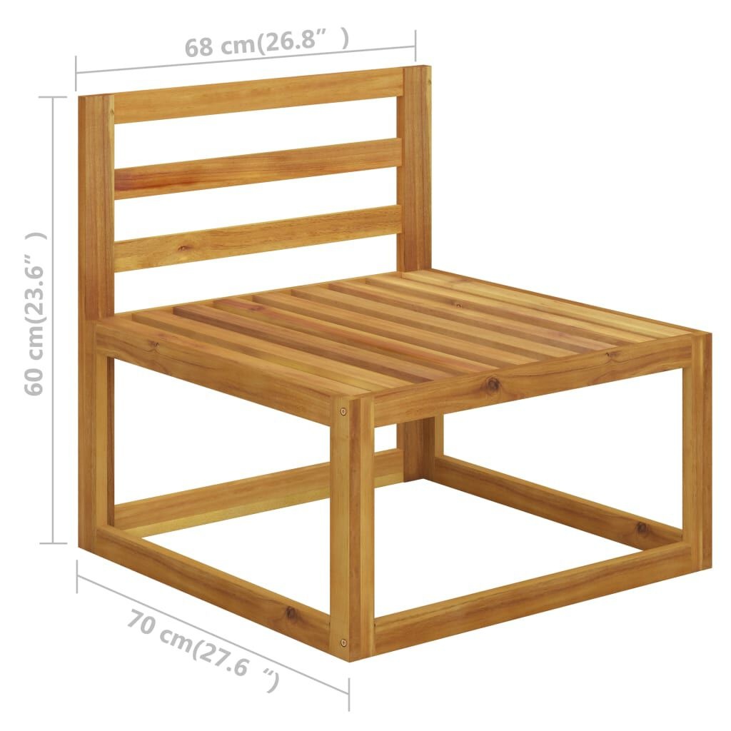 VidaXL Loungeset Acaciahout + Kussens - 42% Korting!