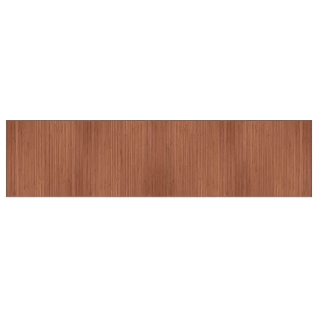 Bamboe Vloerkleed Bruin 100x400cm - 60% Korting!