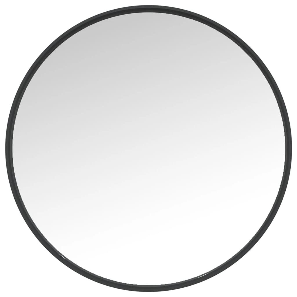 vidaXL Wandspiegel Zwart 50cm - 35% Korting!