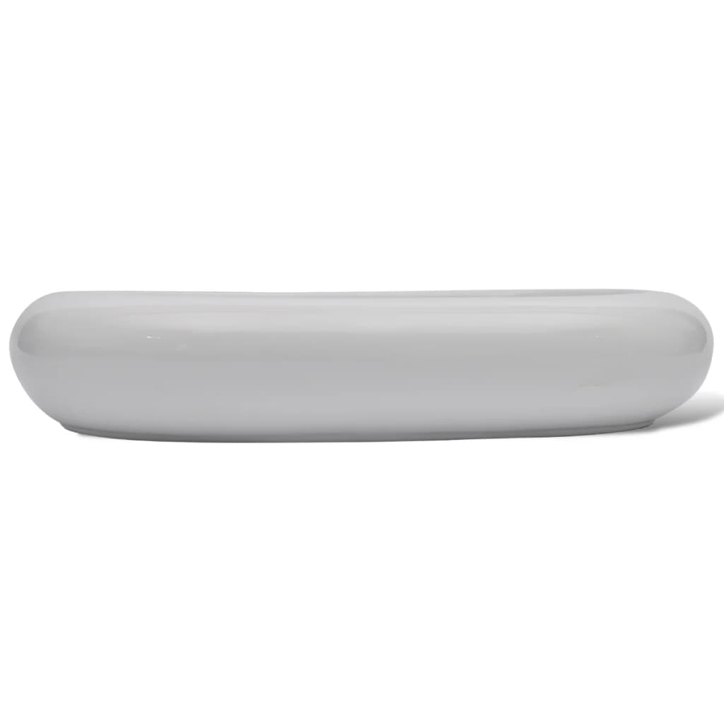Keramische Wasbak Ovaal Wit 63cm - 47% Korting!