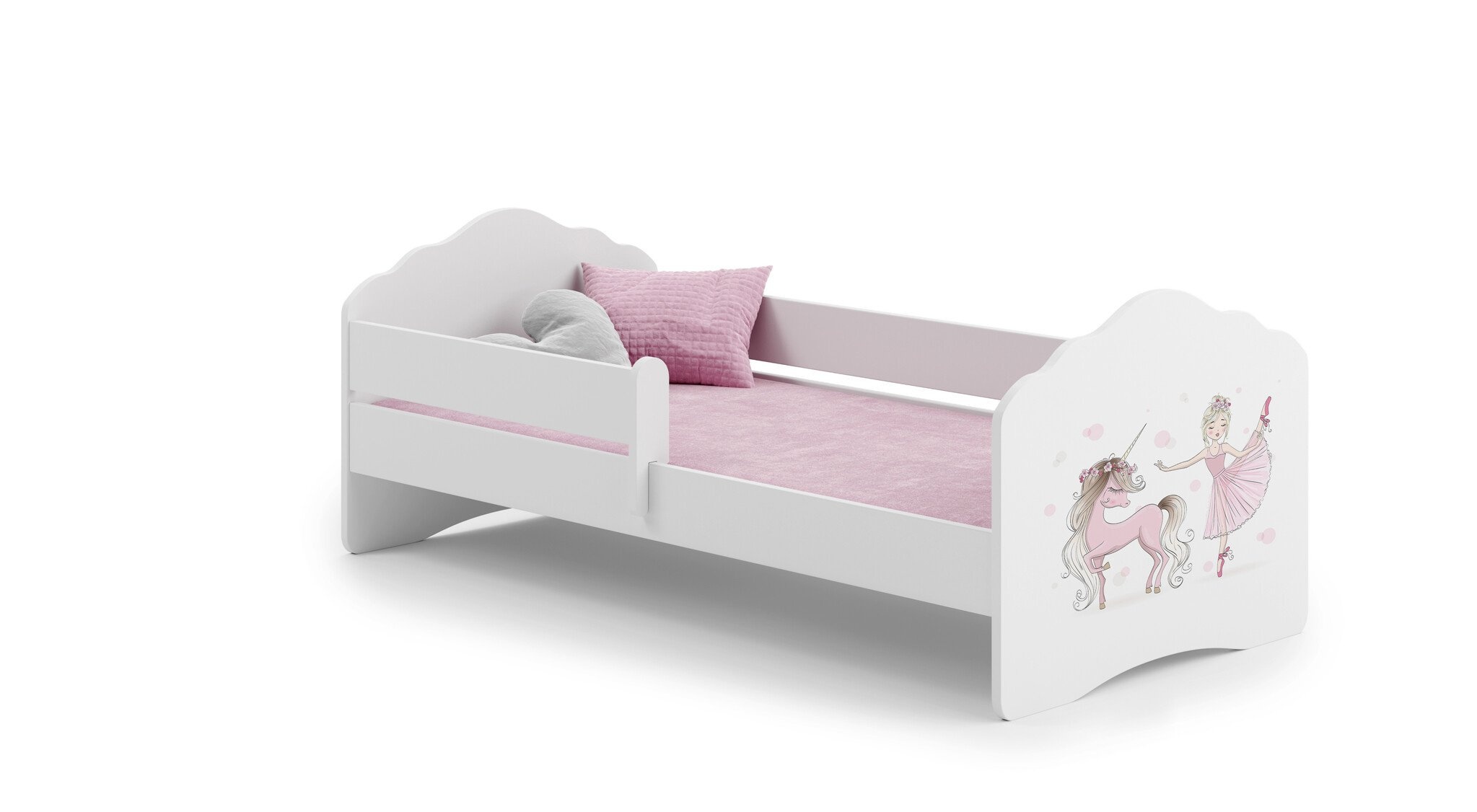 Peuterbed FALA 140x70 Wit/Roze - 50% Korting!