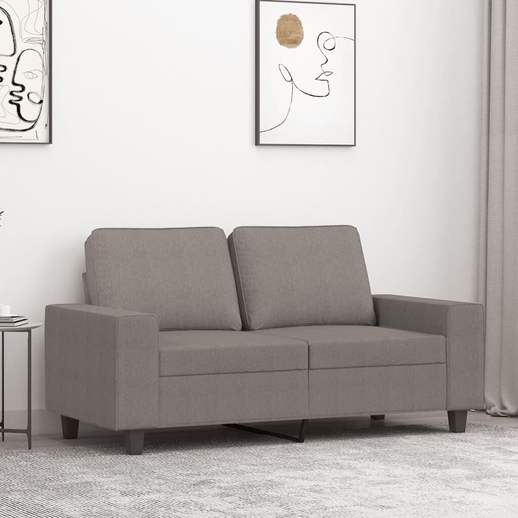 vidaXL Tweezitsbank Taupe - 120cm - 41% Korting!