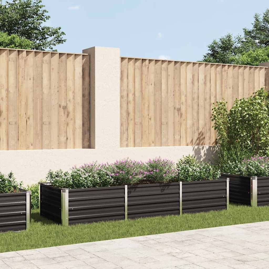 VidaXL Verhoogde Plantenbak 240cm Antraciet - 35% Korting!