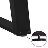 vidaXL Tafelpoten U-Vorm Zwart - 47% Korting!