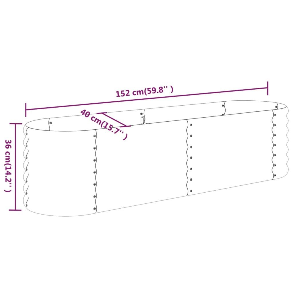 VidaXL Plantenbak Antraciet 152cm - Retourdeal!