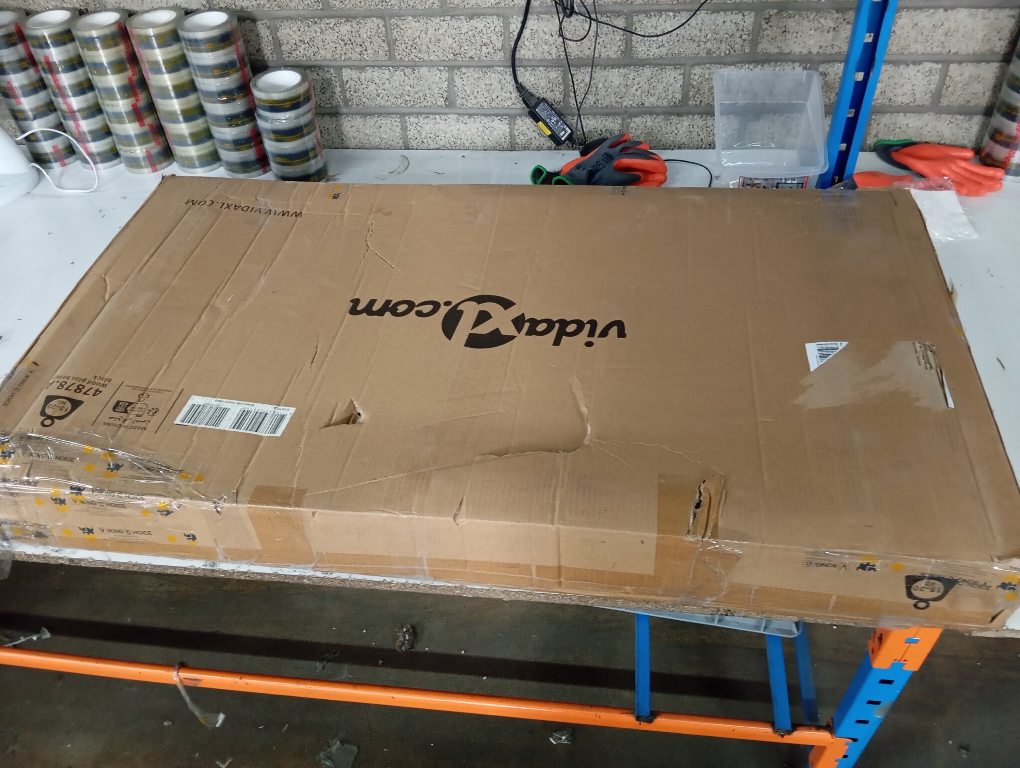 Tuinbank Hout-look Zwart 120cm - 55% Korting! (Krasjes)
