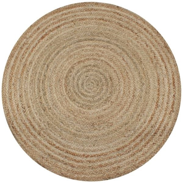 Jute Tapijt Rond 90cm - Handgemaakt & Natuurlijk!