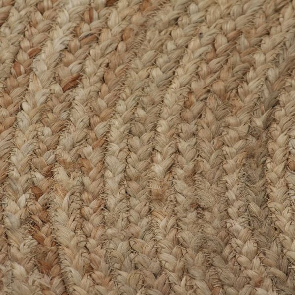 Jute Tapijt Rond 90cm - Handgemaakt & Natuurlijk!