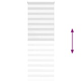 vidaXL Zebra Rolgordijn Wit 70x200cm - 65% Korting!