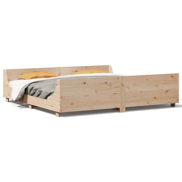 Grenen Bed 200x200 cm - Retourdeal: 55% Korting!