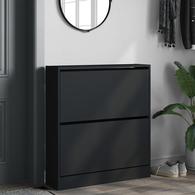 vidaXL Schoenenkast Zwart 80cm - Retourdeal!