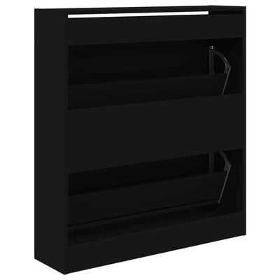 vidaXL Schoenenkast Zwart 80cm - Retourdeal!